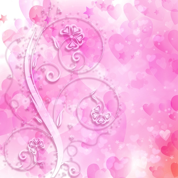 Decoratieve hart achtergrond voor Valentijnsdag