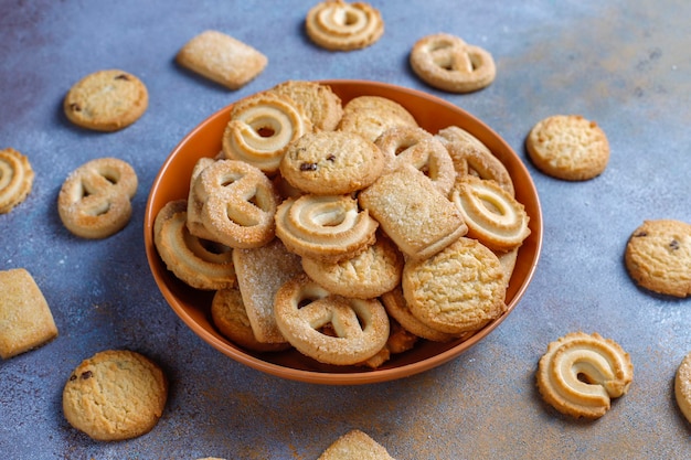 Gratis foto deense boterkoekjes.