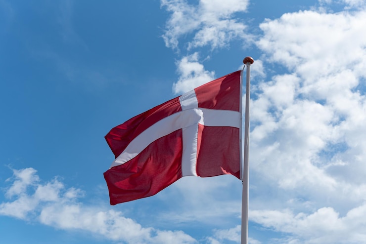Gratis Foto denemarken kopenhagen 4 juli 2023 denemarken vlag
