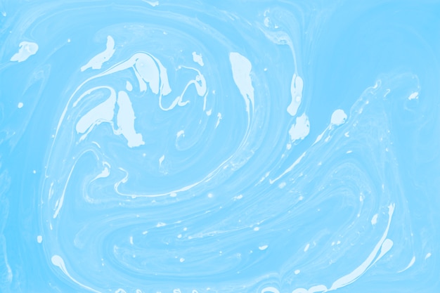 Detail blauwe verf marmering achtergrond