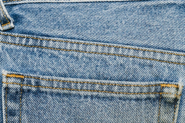 Details over denimzakclose-up