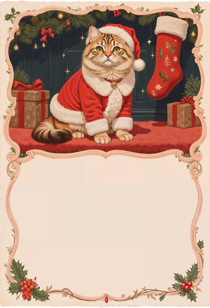Gratis Foto dieren illustratie voor kerstmis