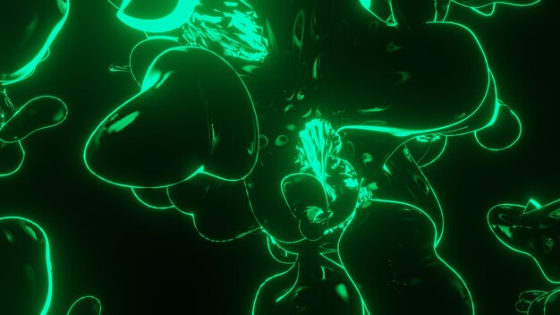 Digitale illustratie van vermenigvuldigende bacteriële cellen