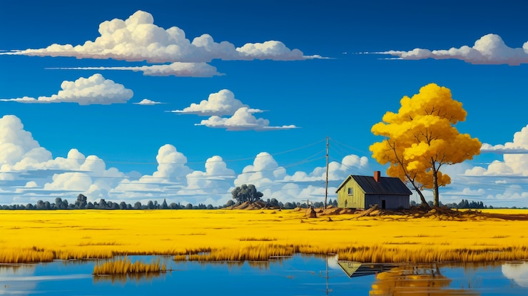 Gratis Foto digitale kunst geïsoleerd huis"