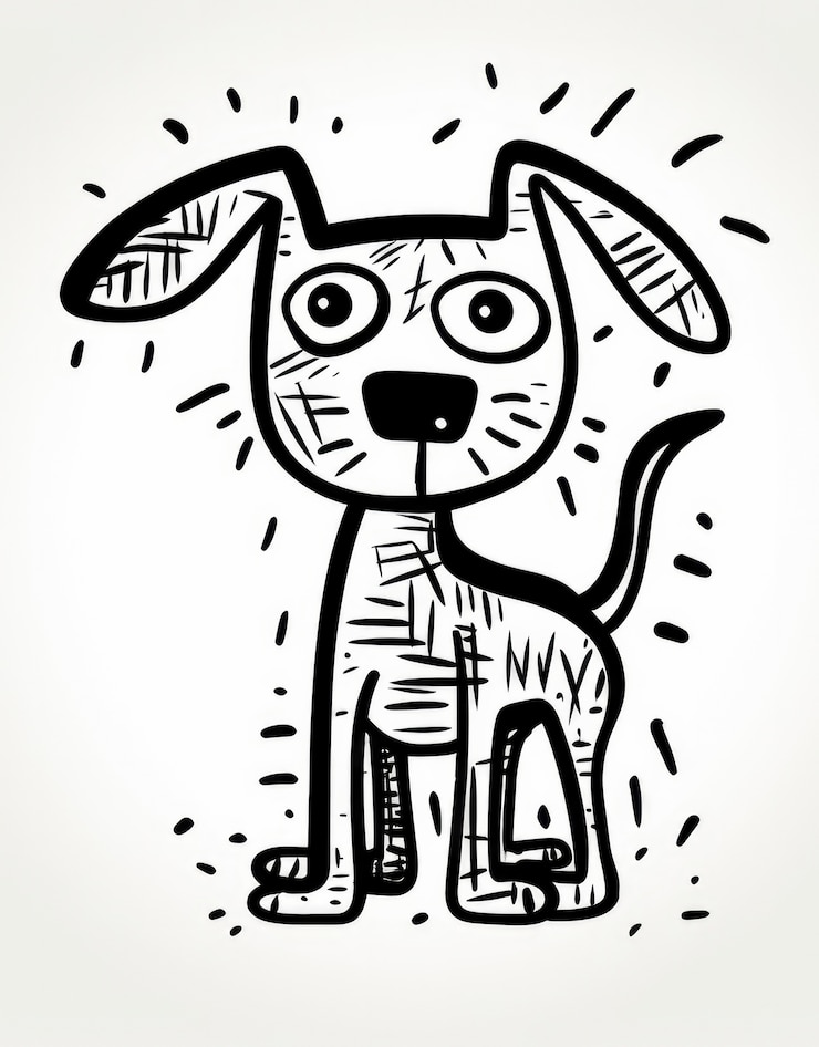 Gratis Foto digitale kunst leuke hond