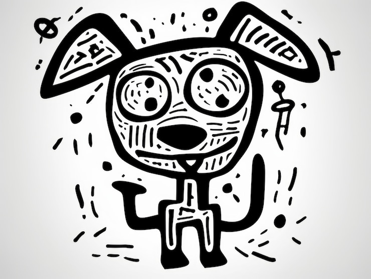 Gratis Foto digitale kunst leuke hond
