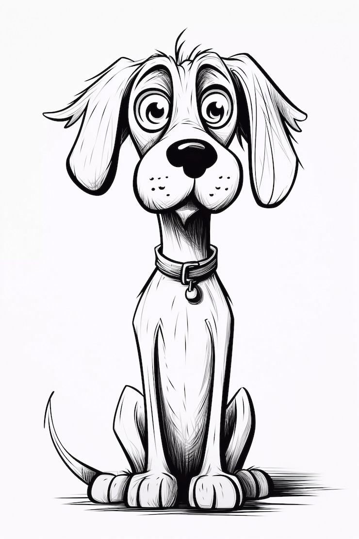 Gratis Foto digitale kunst schattige hond