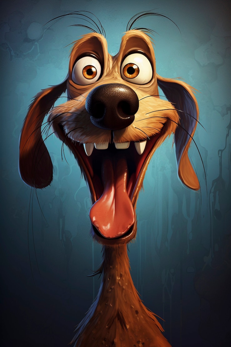 Gratis Foto digitale kunst schattige hond