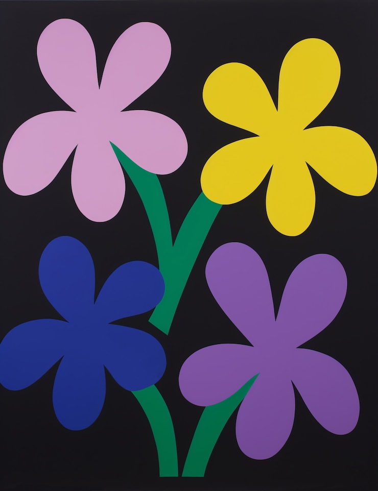 Gratis Foto digitale kunst van organische bloemvormen patroon