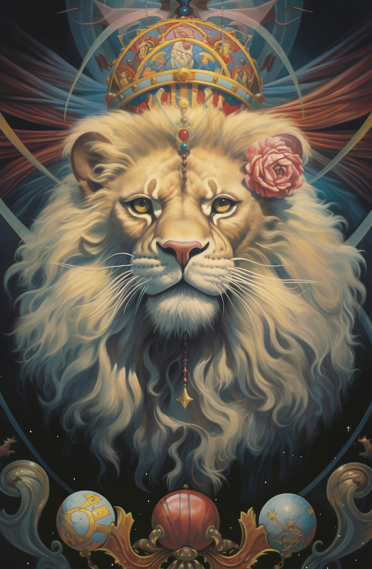 Gratis Foto digitale kunststijl van lions