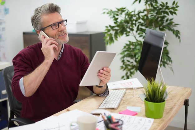 Digitale weergave is essentieel bij zijn werk