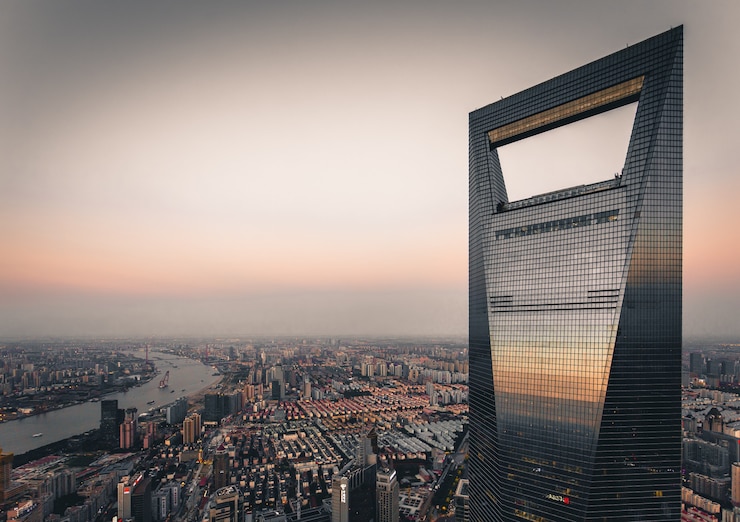 Gratis Foto dit shot van swfc, het 2e hoogste gebouw in shanghai