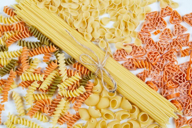 Diverse soorten pasta.