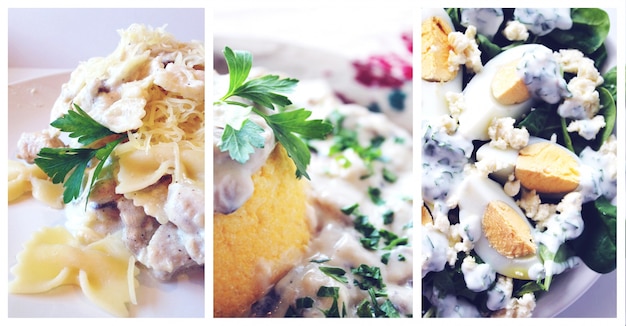 Gratis foto diverse tasty foods