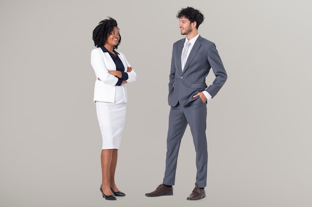 Diverse zakenmensen full body portret voor banen en carrière campagne