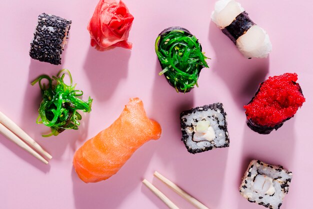 Diversiteit van sushi-broodjes