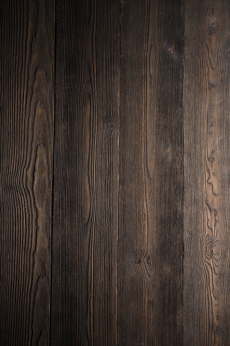 Gratis Foto donkere houten tafel in verticale