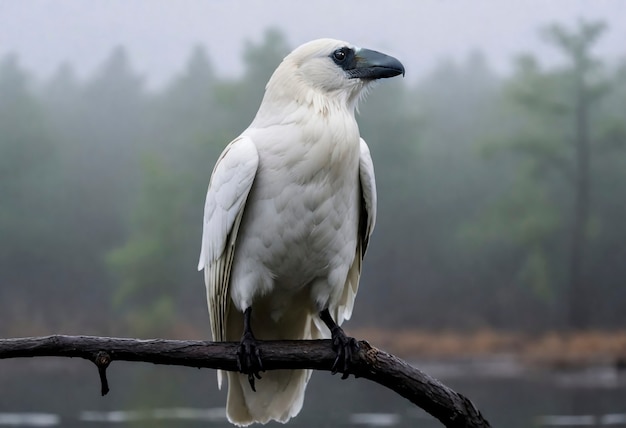 Donkere scène van kraai in de natuur