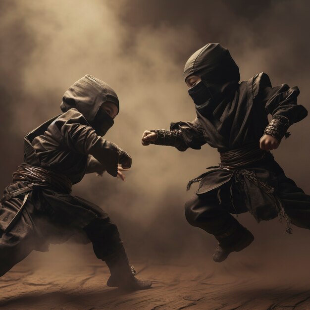 Donkere stijl ninja naruto