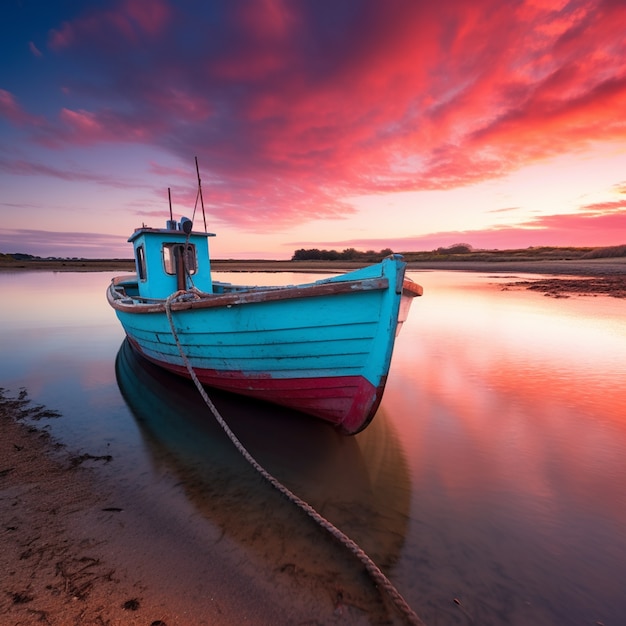 Gratis foto door ai gegenereerd scheepsbeeld