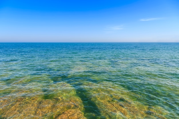 Dramatische vrijheid helder helder blauw hoog