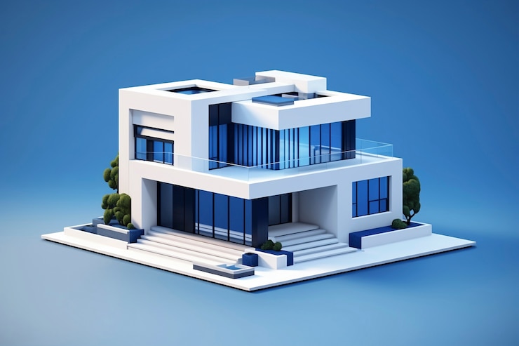 Gratis Foto drie-dimensionaal huismodel
