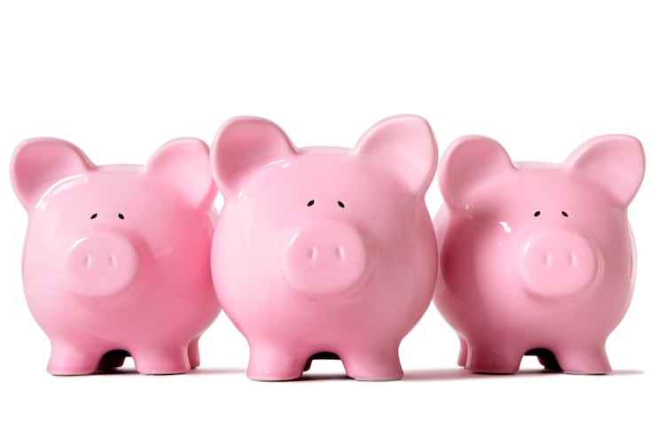 Gratis Foto drie roze piggybanks
