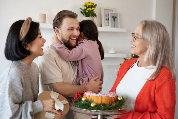 Gratis foto driekoningen van kerstviering