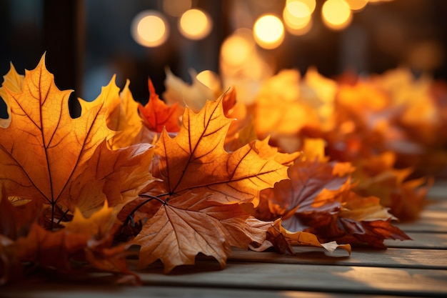 Gratis foto droge herfstbladeren in de natuur