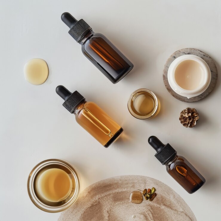 Gratis Foto dromerig esthetisch cosmetisch product met een frisse achtergrond