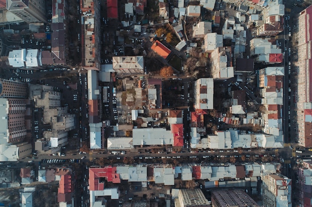 Gratis foto drone shot van armenië yerevan