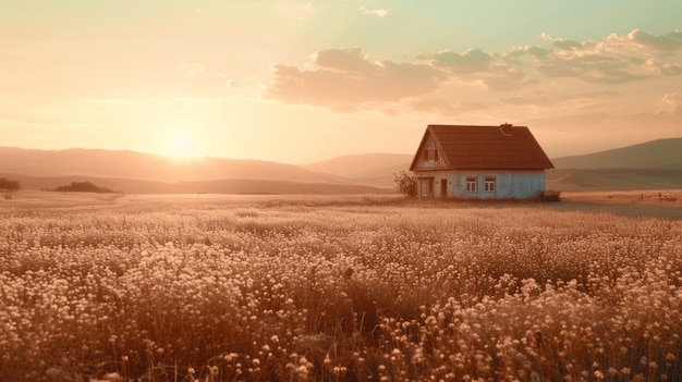 Gratis foto droomende esthetiek en kleur van het jaar tonen het natuurlandschap