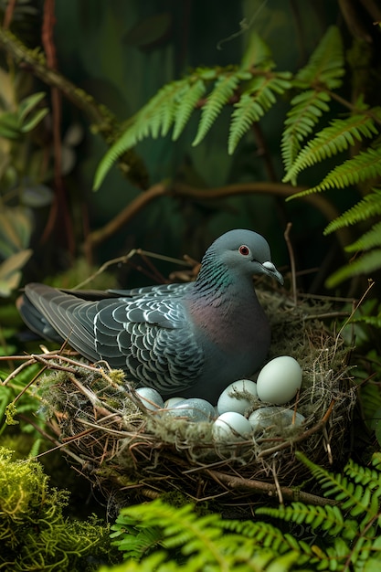 Gratis foto duif in de natuurlijke omgeving