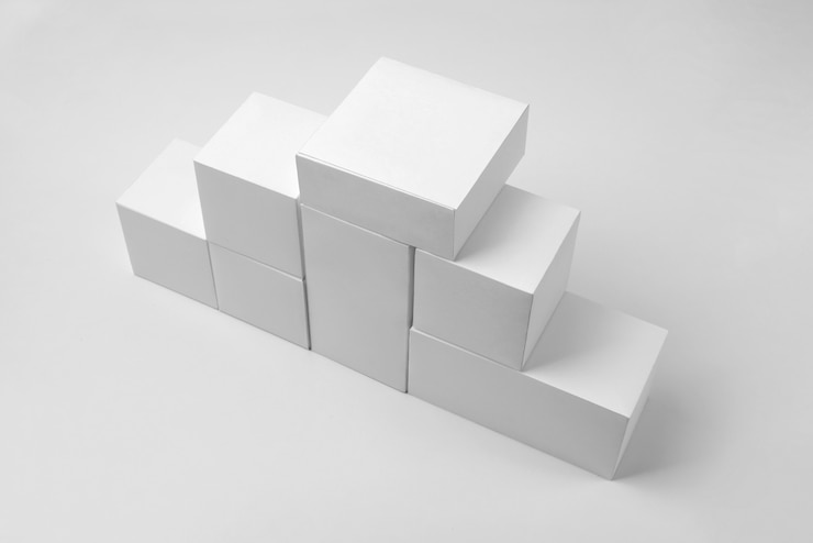 Gratis Foto duurzaamheidsconcept met lege geometrische vormen