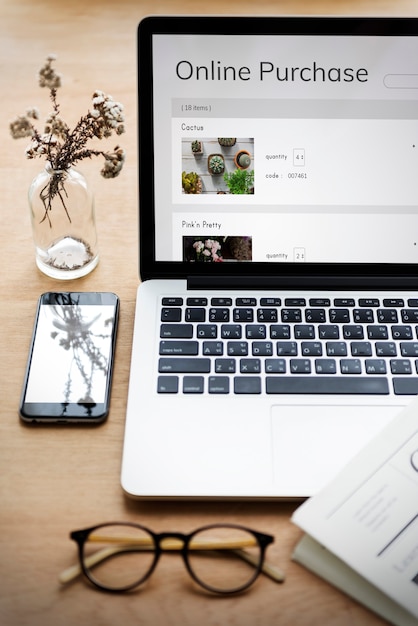 Gratis foto e-commerce online winkelen plantenverkoop