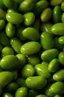 Gratis foto edamame bonen van de close-up