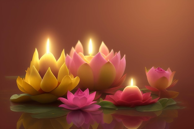 Een afbeelding van een lotusbloem met het woord lotus erop