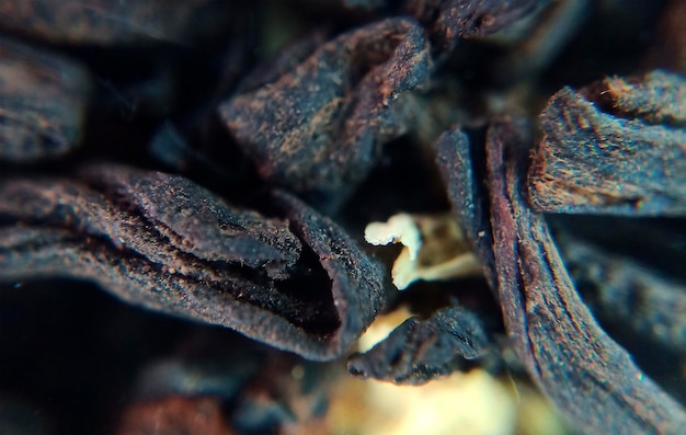 Gratis foto een close-up van een blauwe chia in een glazen pot