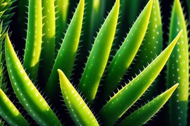 Gratis foto een close-up van een plant met het woord aloë erop