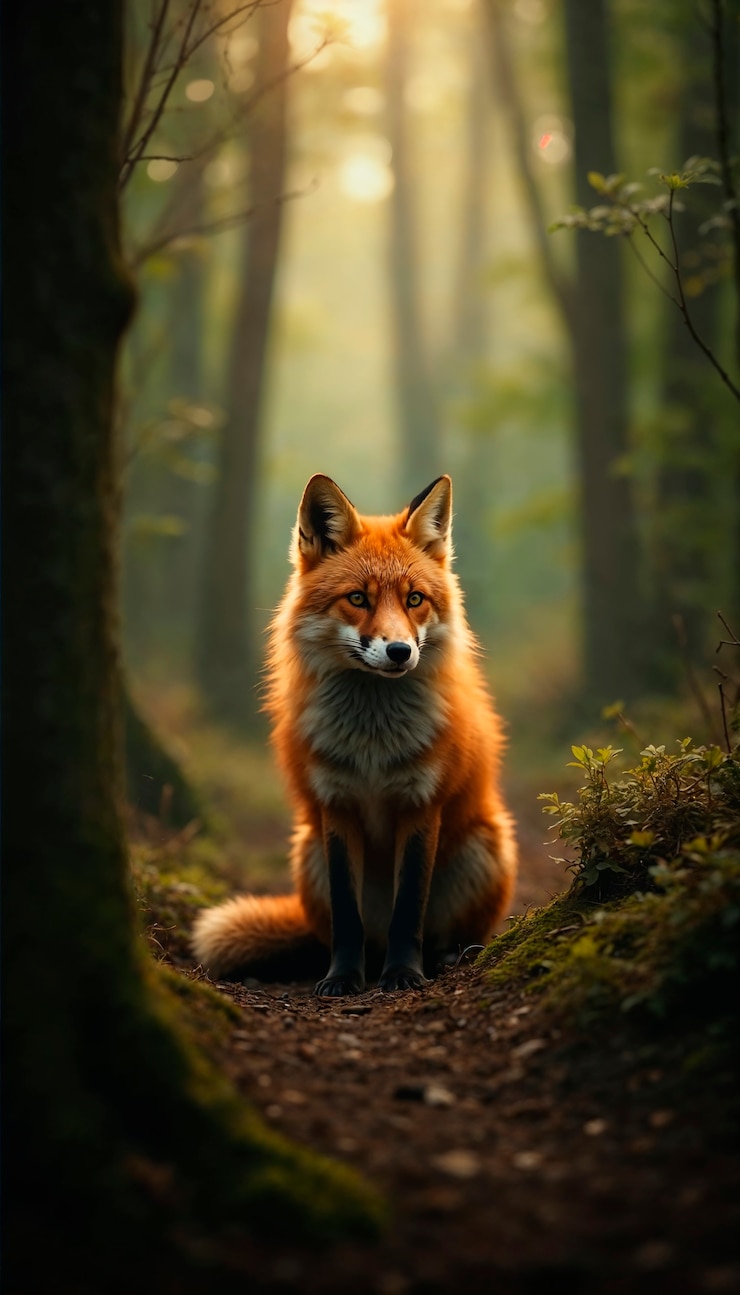 Gratis Foto een close-up van een vos in de natuur