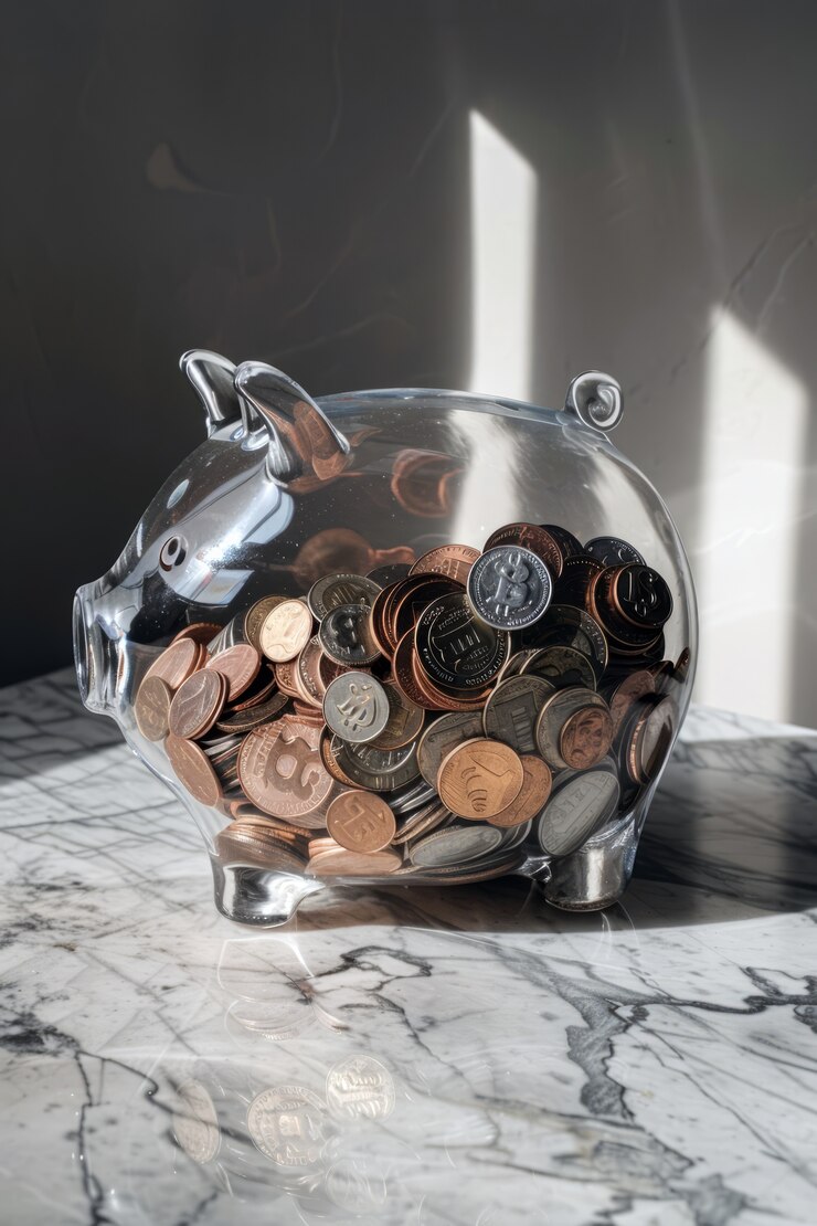Gratis Foto een close-up van het geld dat opzij is gezet voor spaargeld