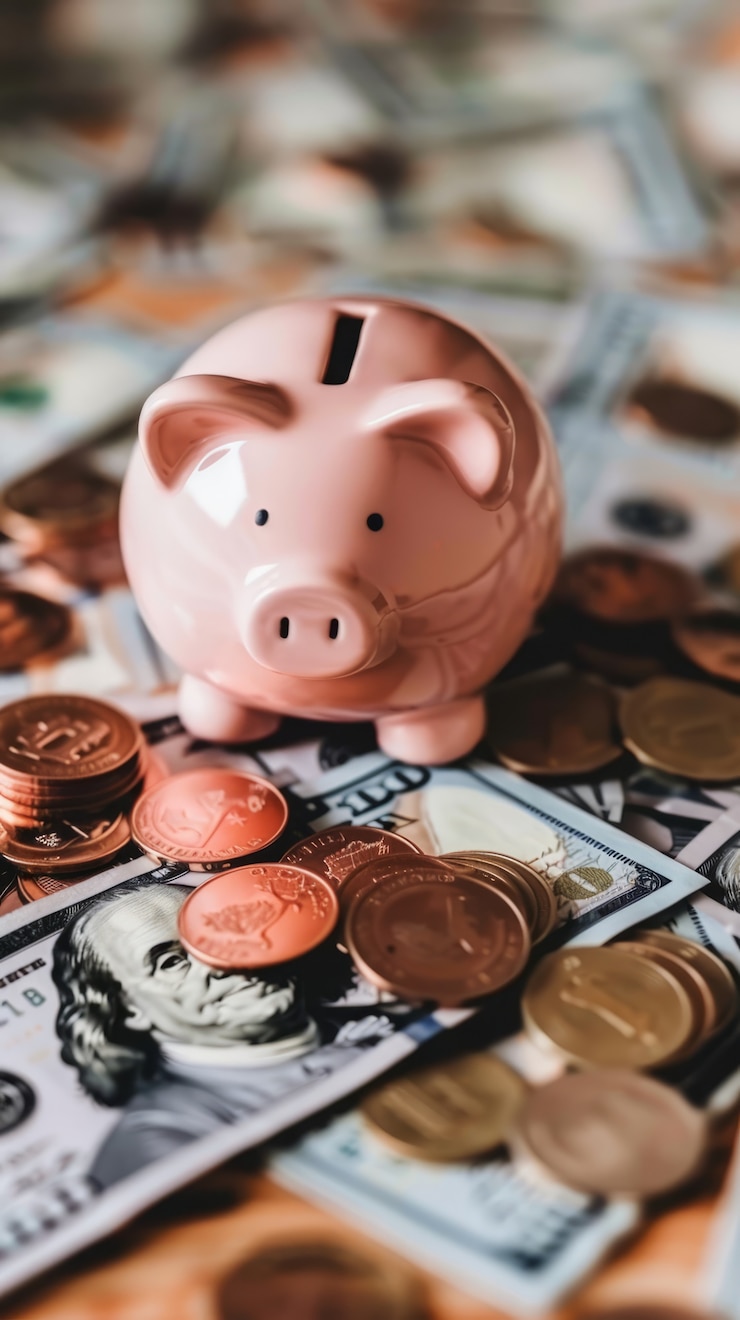 Gratis Foto een close-up van het geld dat opzij is gezet voor spaargeld