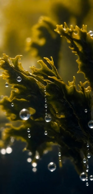 Gratis foto een close-up van mos in de natuur