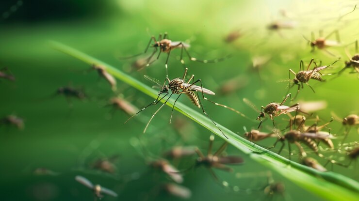 Gratis Foto een close-up van muggen in de natuur