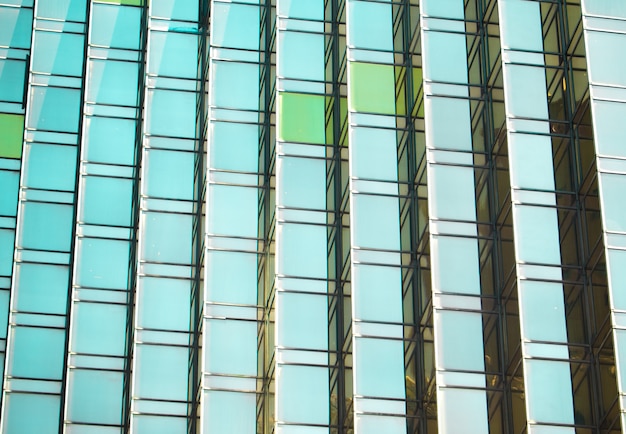 Een detail schot van de achtergrond van het Office-gebouw venster