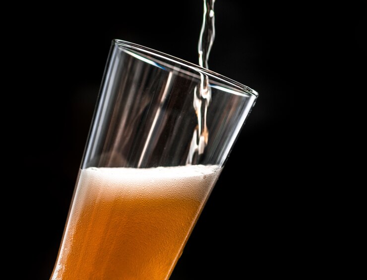 Gratis Foto een glas koude bier macrofotografie