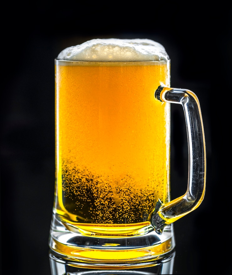 Gratis Foto een glas koude bier macrofotografie