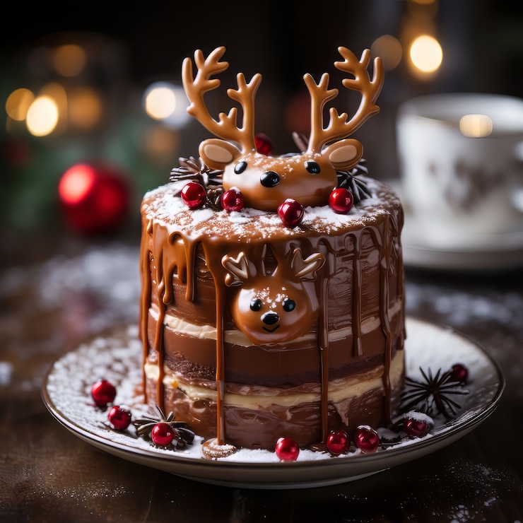 Gratis Foto een heerlijke kerstfingerfood-arrangement.