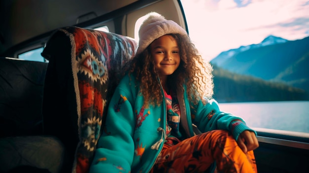 Gratis foto een kind dat deelneemt aan de duurzame reisbeweging