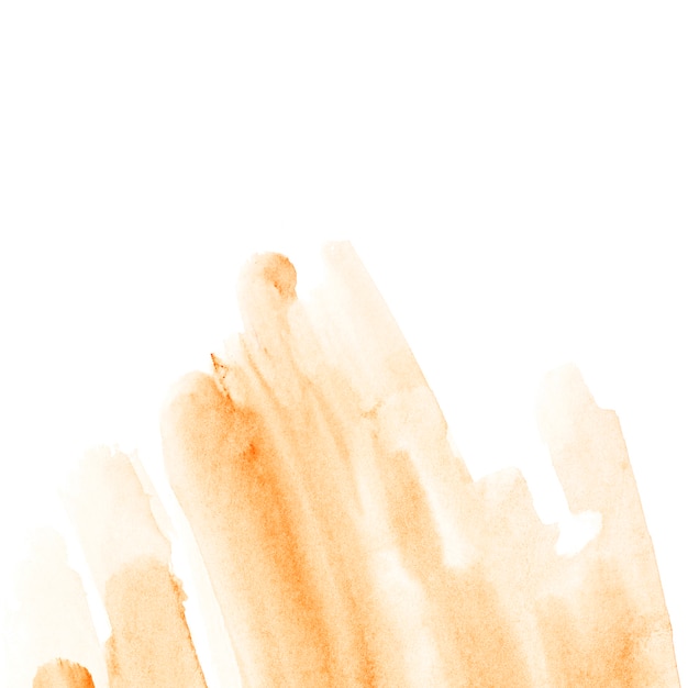 Gratis foto een oranje penseel verf papier textuur